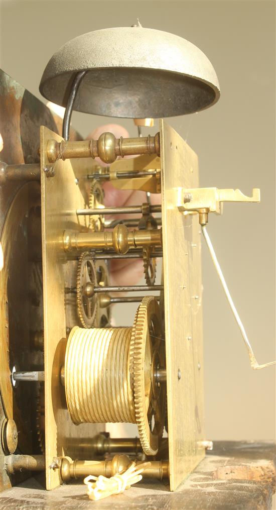 Joseph Windmills, London (1671-1702). A late 17th / early 18th century walnut and marquetry eight day longcase clock, 6ft 7in.